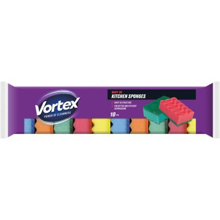 Houbičky na nádobí VORTEX 3D - 10 ks Houbičky na nádobí VORTEX 3D - 10 ks