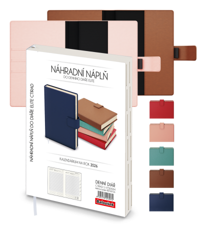Diář ELITE - A5 / denní / náhradní náplň