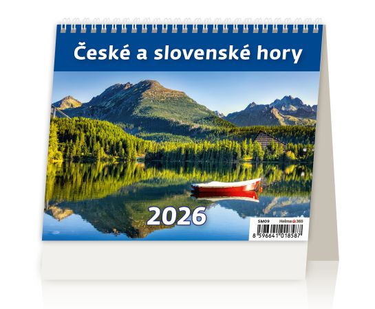 Kalendář stolní MINI České a slovenské hory / SM09