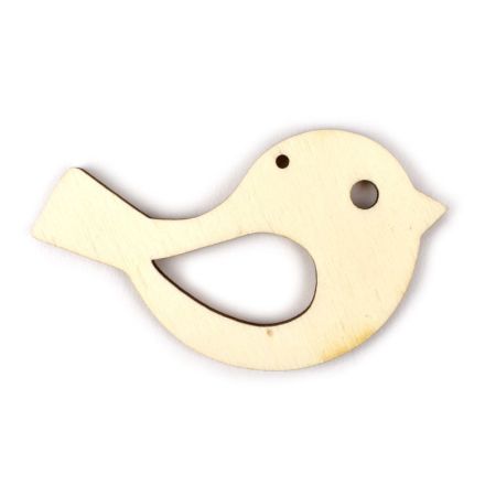 Velikonoční dřevěný výřez - ptáček 7 x 4 cm Velikonoční dřevěný výřez - ptáček 7 x 4 cm