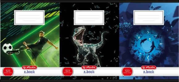 Sešit školní Herlitz 523 - A5 / 20 listů / mix kluci