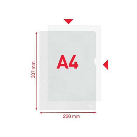 Zakládací obal tvar L - tvar L / A4 matný / 115 my / 10 ks Zakládací obal tvar L - tvar L / A4 matný / 115 my / 10 ks