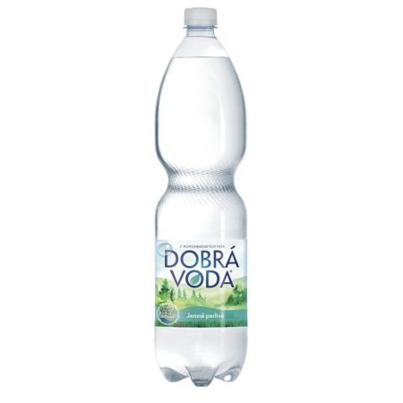 Dobrá voda bez příchutě jemně perlivá 1,5 l Dobrá voda bez příchutě jemně perlivá 1,5 l