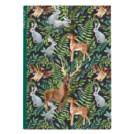 Kniha záznamní A5 - linka / 100 l / les