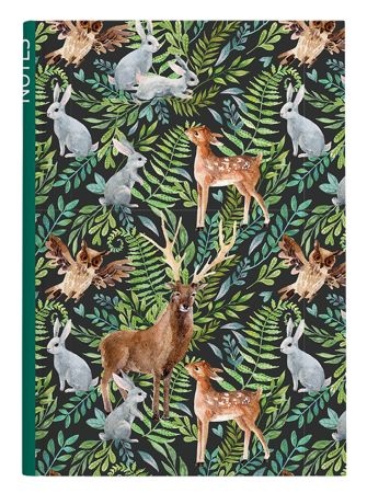 Kniha záznamní A5 - linka / 100 l / les