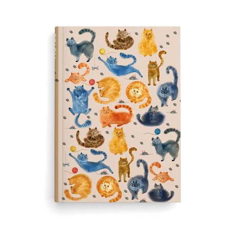 Kniha záznamní A5 - linka / 100 l / kočky Kniha záznamní A5 - linka / 100 l / kočky