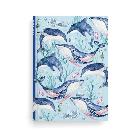 Kniha záznamní A5 - linka / 100 l / velryba Kniha záznamní A5 - linka / 100 l / velryba