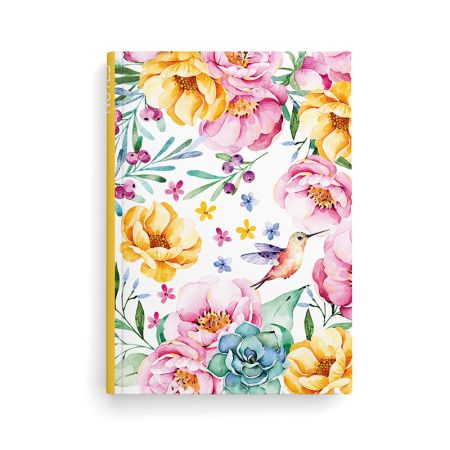 Kniha záznamní A5 - linka / 100 l / květy Kniha záznamní A5 - linka / 100 l / květy