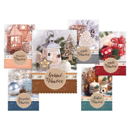 Vánoční pohlednice - mix motivů