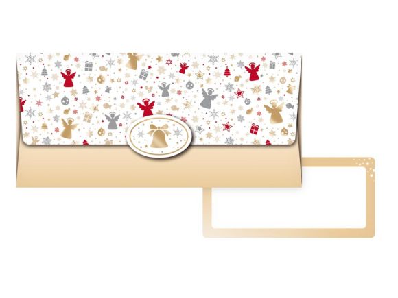 Vánoční obálka na peníze - béžová Vánoční obálka na peníze - béžová