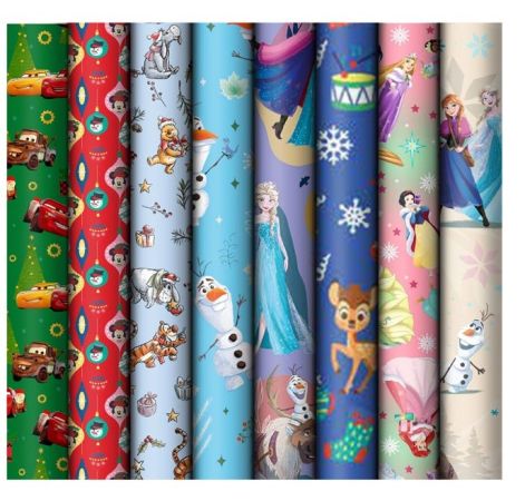 Vánoční balicí papír - mix Disney / 70 x 200 cm Vánoční balicí papír - mix Disney / 70 x 200 cm