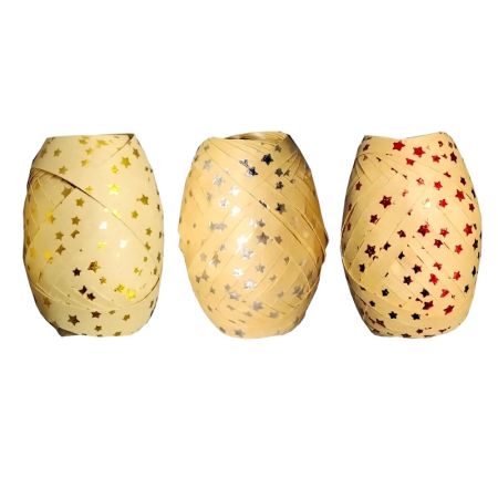 Stuha vázací KRAFT - mix hvězdy / 10 m Stuha vázací KRAFT - mix hvězdy / 10 m