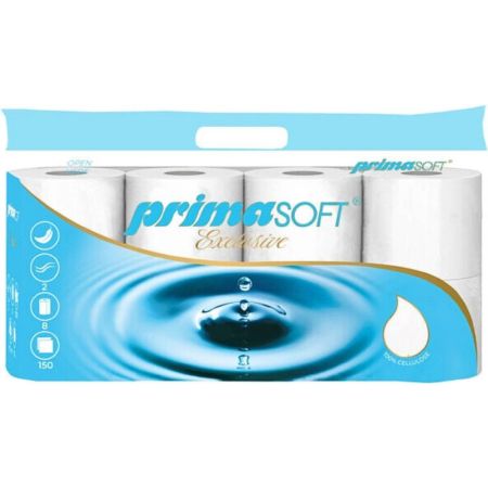 Toaletní papír PrimaSOFT Exclusive- 2-vrstvý / 8 rolí