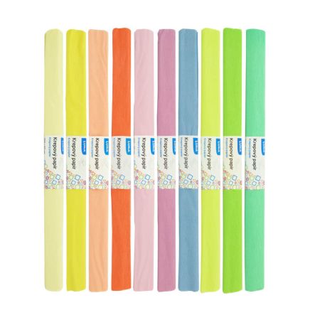 Krepový papír - sada 10 ks / pastelový mix Krepový papír - sada 10 ks / pastelový mix