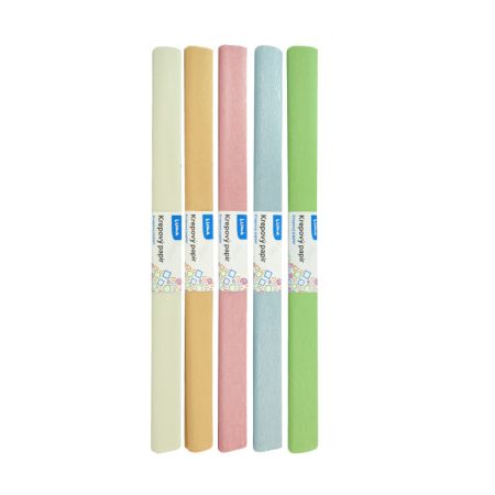 Krepový papír - sada 10 ks / perleťový mix