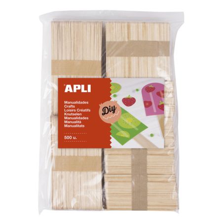 Nanuková dřívka APLI Jumbo přírodní / mix velikostí / 800 ks