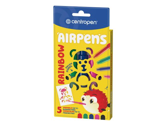 Foukací fixy Centropen AirPens 1500/5 - Rainbow / sada 5 ks Foukací fixy Centropen AirPens 1500/5 - Rainbow / sada 5 ks