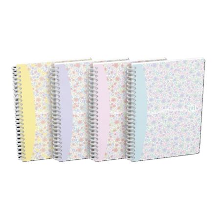 Blok Oxford Floral - A5 / linka / 60 listů / mix motivů Blok Oxford Floral - A5 / linka / 60 listů / mix motivů