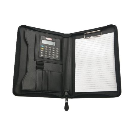 Spisovka se A5 zipem a blokem oficio - černá