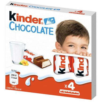 Čokoláda Kinder 50 g - 4 ks