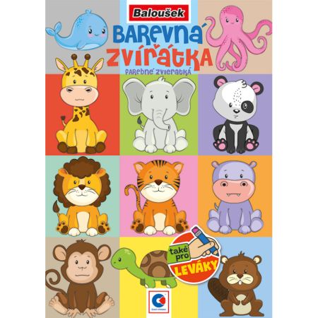 Omalovánka A5 - Barevná zvířátka