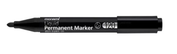 Popisovač Monami Permanent 120 - černá