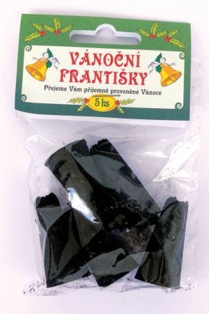 František vánoční - černý 5 ks