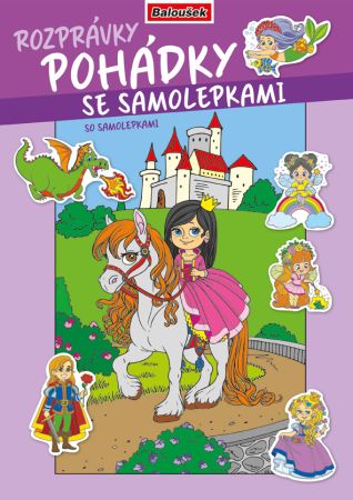 Omalovánka A4 se samolepkami - Pohádky Omalovánka A4 se samolepkami - Pohádky