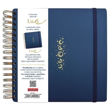 Fotoalbum Luxi - 24 x 21 cm / námořnická modrá vesmír