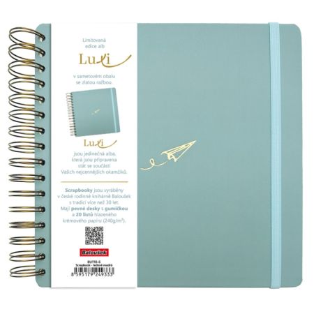 Fotoalbum Luxi - 24 x 21 cm / ledově modrá vlaštovka Fotoalbum Luxi - 24 x 21 cm / ledově modrá vlaštovka