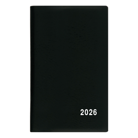 Diář kapesní PVC - čtrnáctidenní / černá