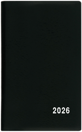 Diář kapesní PVC - čtrnáctidenní / černá