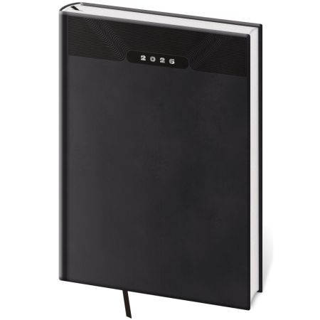 Diář PRINT CLASSIC - A5 / týdenní / černá Diář PRINT CLASSIC - A5 / týdenní / černá