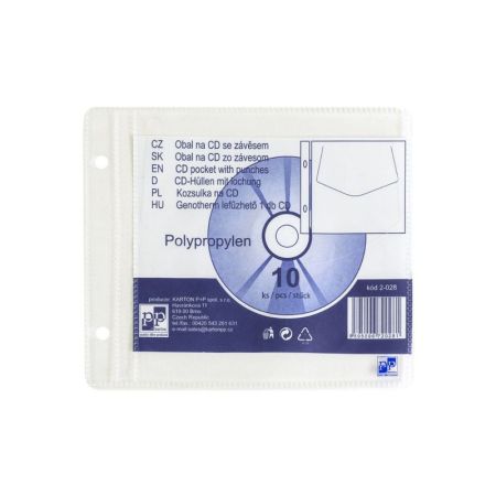 Závěsný obal na CD - náhradní kapsa / 10 ks Závěsný obal na CD - náhradní kapsa / 10 ks