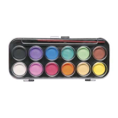 Vodové barvy Concorde - 12 barev / průměr 30 mm Vodové barvy Concorde - 12 barev / průměr 30 mm