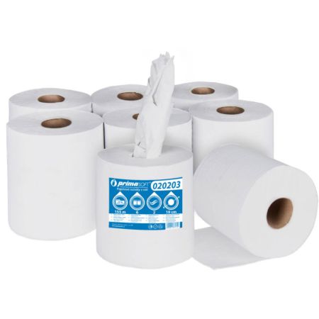 Papírové ručníky v rolích - PrimaSOFT maxi / 155 m / recykl Papírové ručníky v rolích - PrimaSOFT maxi / 155 m / recykl