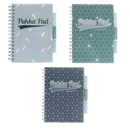 Blok kroužkový Pukka Pad Glee - A5 / linka / mix barev