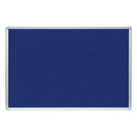 Tabule filcová v hliníkovém rámu ARTA - 100 x 150 cm / modrá