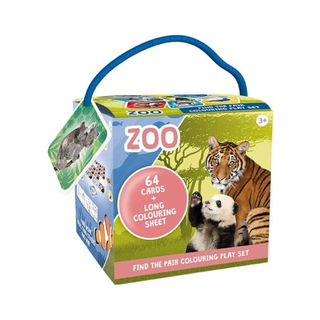 Pexeso na cesty s omalovánkami - ZOO