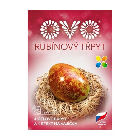Gelové barvy a vajíčka OVO® - efekt rubínový třpyt Gelové barvy a vajíčka OVO® - efekt rubínový třpyt