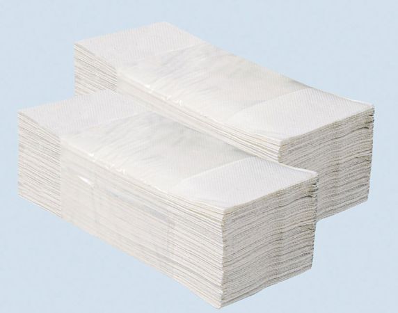 Papírové ručníky skládané Z-Z Merida bílé / 1-vrstvé / 200 ks