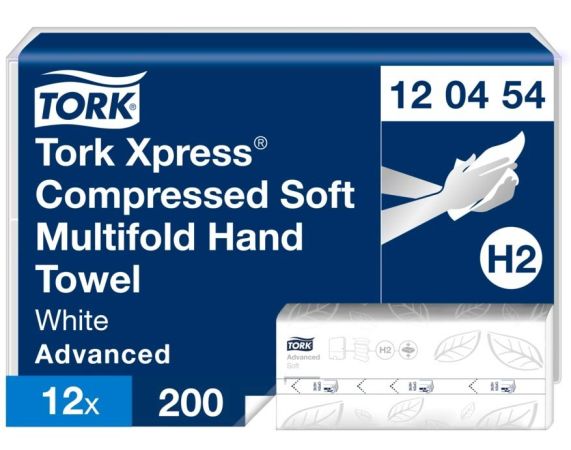 Tork papírové ručníky skládané 120454 H2 XPress - Z-Z bílé 12 x 200 ks