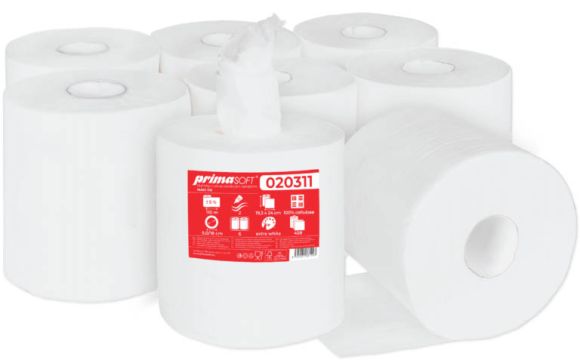 Papírové ručníky v rolích PrimaSOFT MAXI - 2 vrstvé / 110 m Papírové ručníky v rolích PrimaSOFT MAXI - 2 vrstvé / 110 m