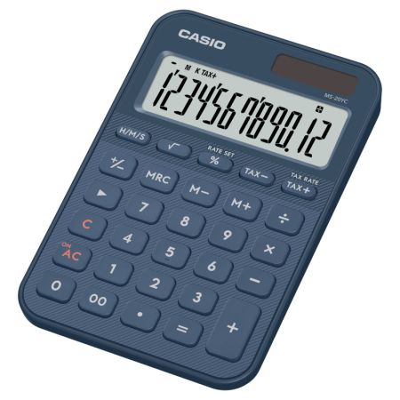 Kalkulačka Casio MS 20 YC - 12 míst / modrá Kalkulačka Casio MS 20 YC - 12 míst / modrá