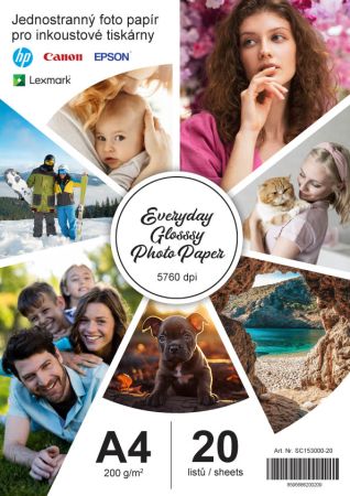 Everyday photo fotopapír A4 20 listů 200 g Everyday photo fotopapír A4 20 listů 200 g