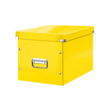 Čtvercová krabice Leitz Click&Store - velikost L (A4) / žlutá Čtvercová krabice Leitz Click&Store - velikost L (A4) / žlutá