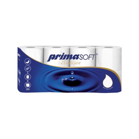 Papír toaletní PrimaSoft - 3- vrstvý / 8 rolí Papír toaletní PrimaSoft - 3- vrstvý / 8 rolí