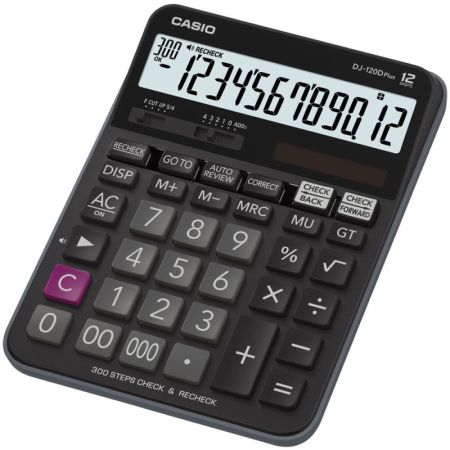 Kalkulačka Casio DJ 120 D plus displej 12 míst Kalkulačka Casio DJ 120 D plus displej 12 míst