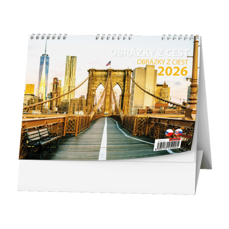 Kalendář stolní obrázkový Obrázky z cest / BSH3