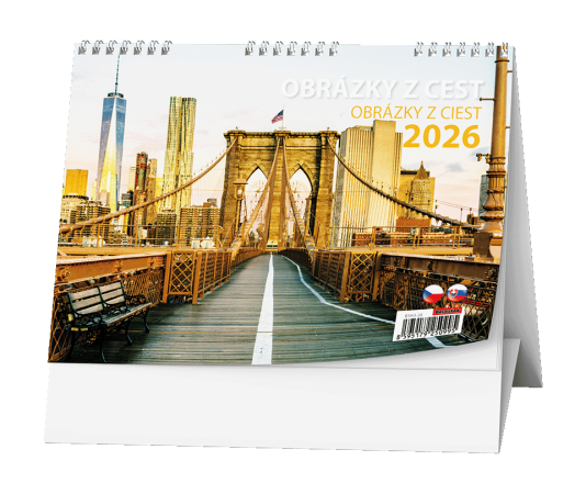 Kalendář stolní obrázkový Obrázky z cest / BSH3